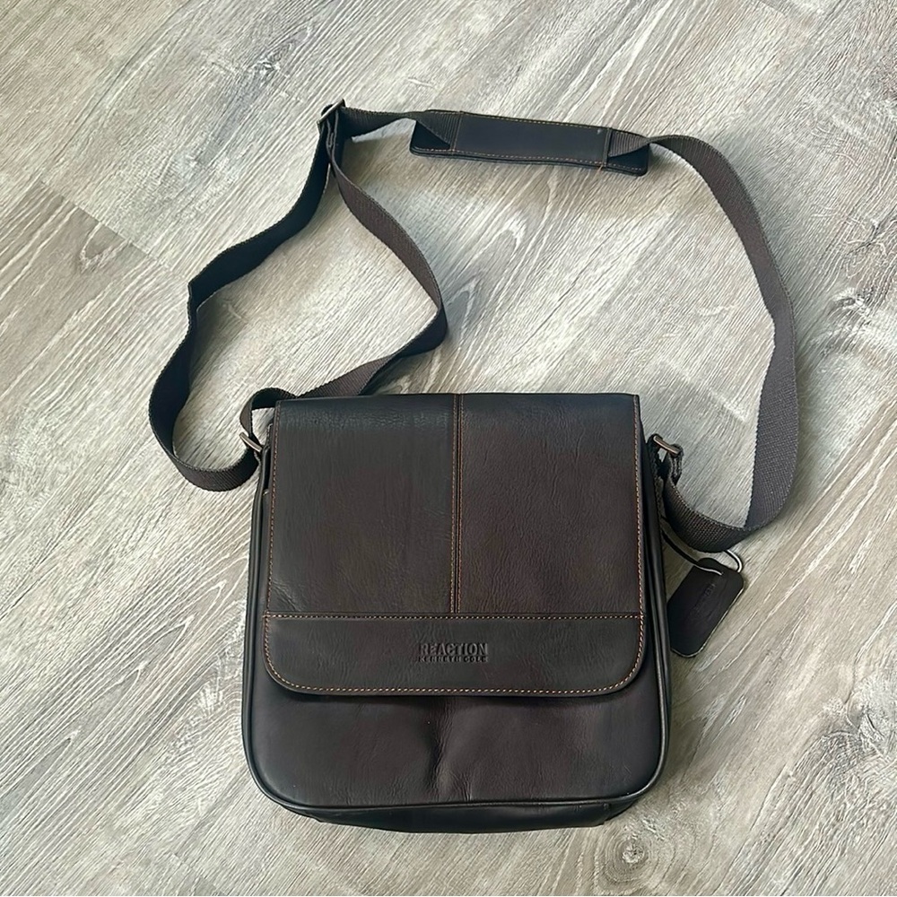 Brown Leather Messenger Bag